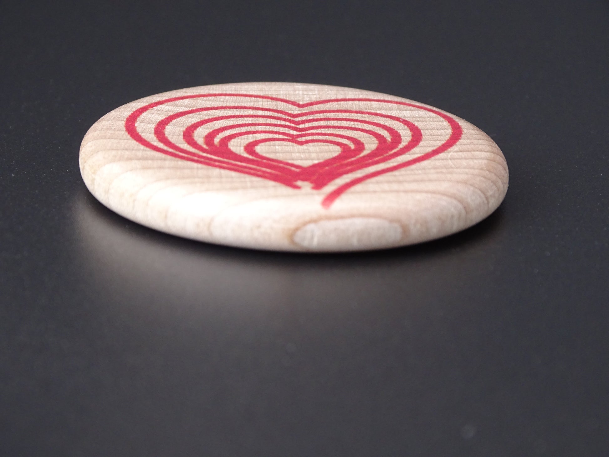 "Compassion Compass"-Directing compassion to yourself and others. Red/Maple