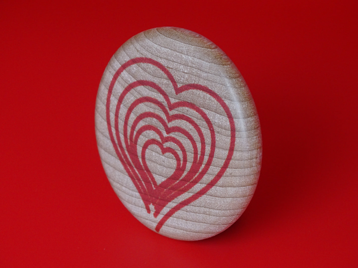 "Compassion Compass"-Directing compassion to yourself and others. Red/Maple