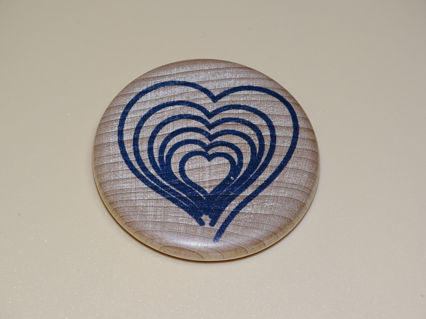"Compassion Compass"-Directing compassion to yourself and others. Blue/Maple