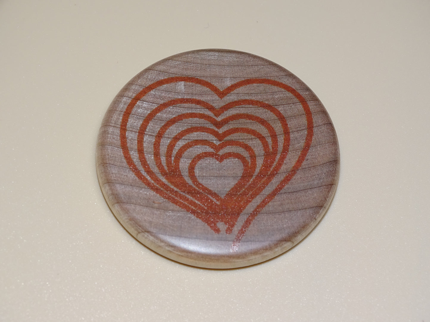 "Compassion Compass"-Directing compassion to yourself and others. Orange/Maple