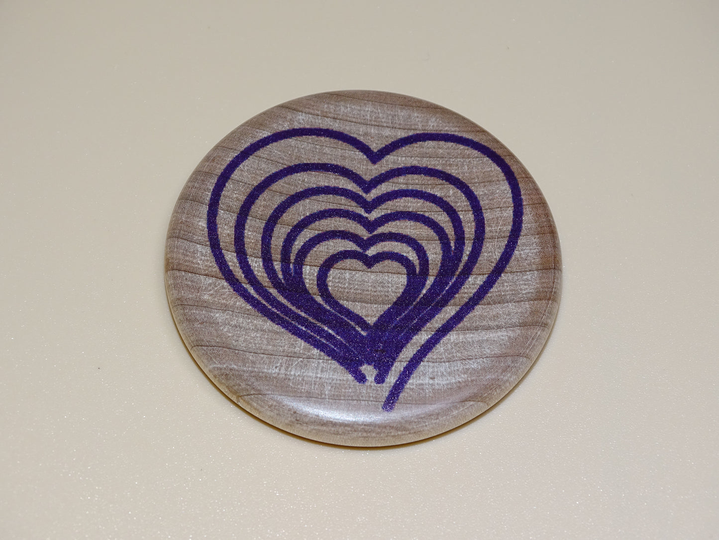 "Compassion Compass"-Directing compassion to yourself and others. Purple/Maple