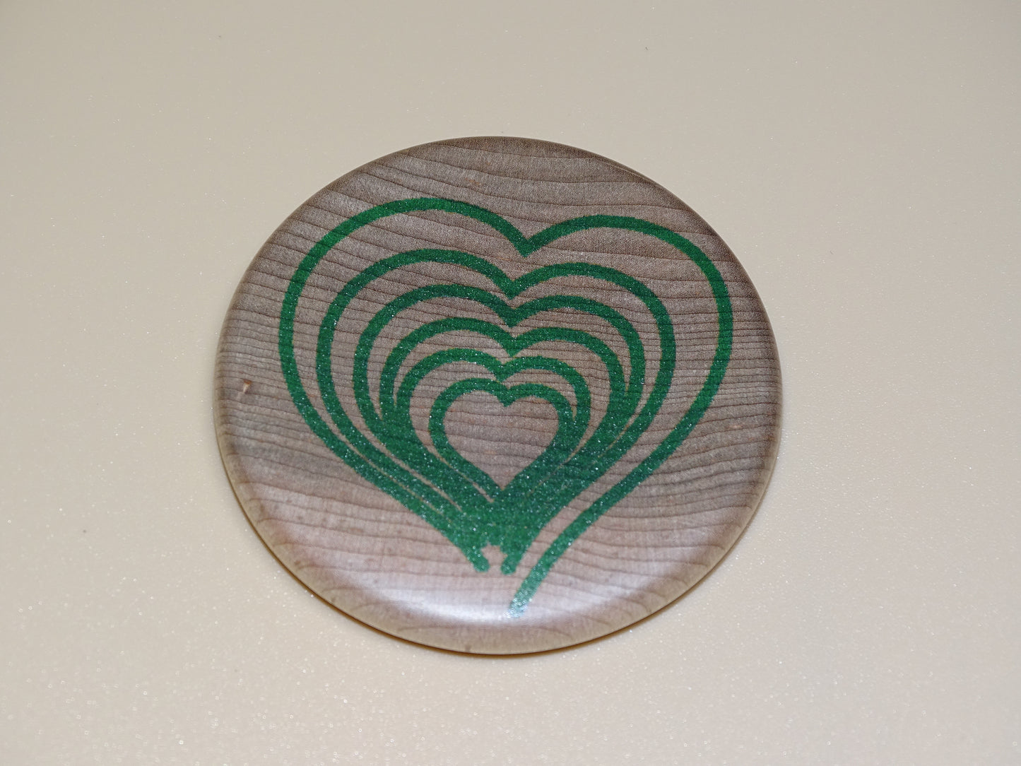 "Compassion Compass"-Directing compassion to yourself and others. Green/Maple