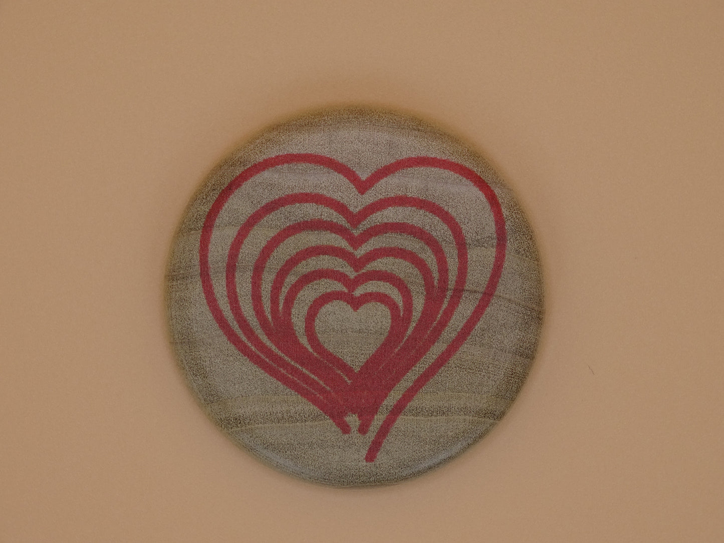 "Compassion Compass"-Directing compassion to yourself and others. Red/Poplar