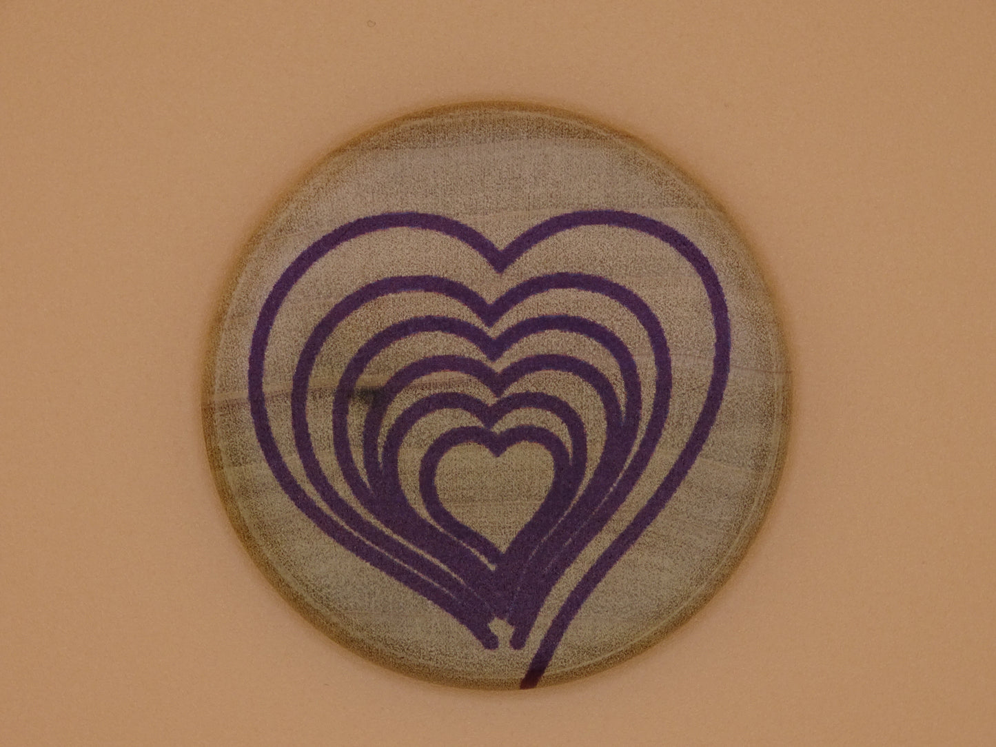 "Compassion Compass"-Directing compassion to yourself and others. Purple/Poplar